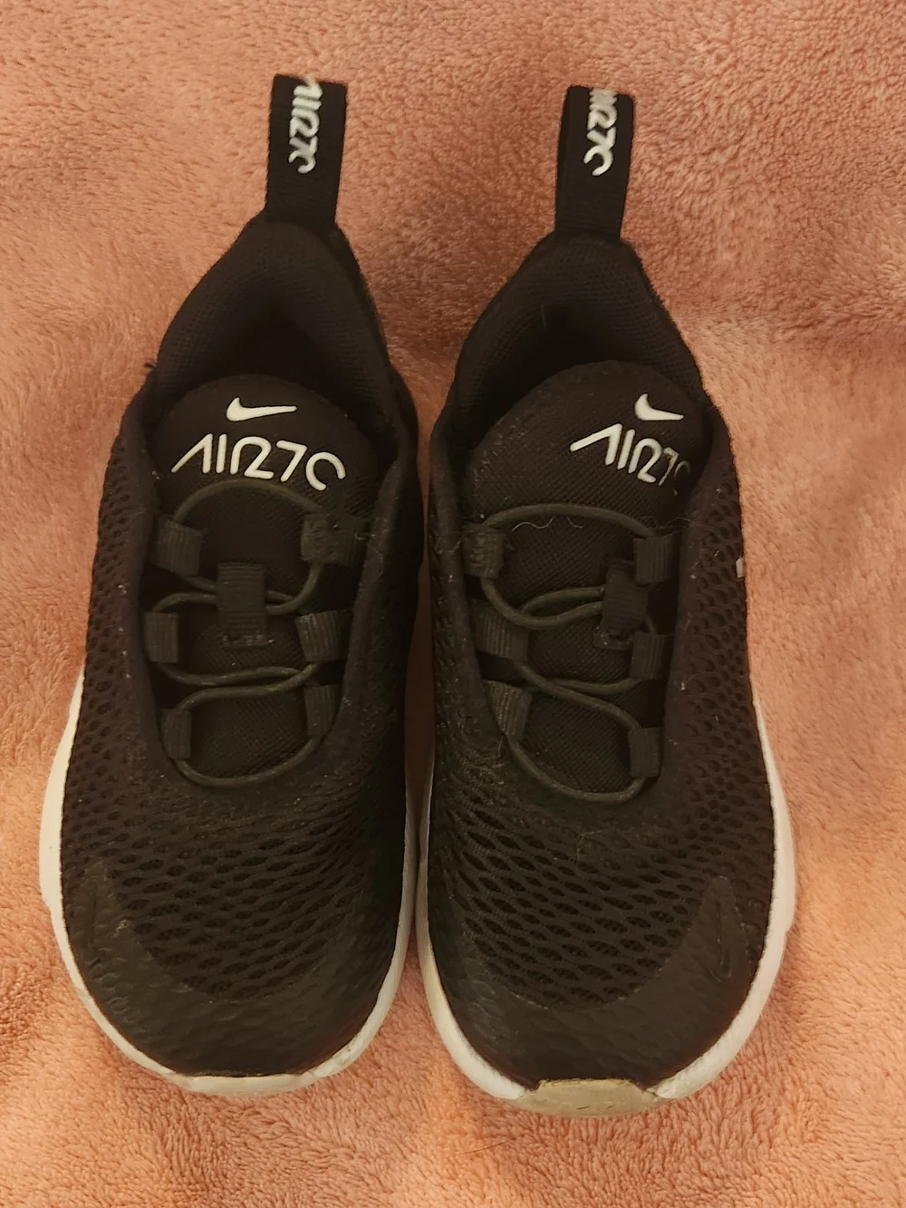 Nike Toddler Black/White Air Max 270 Mesh Sneakers